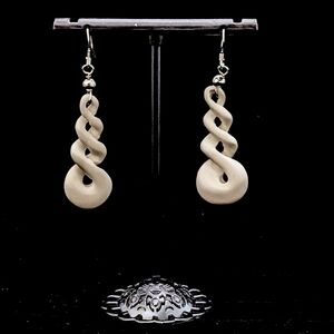 🎄 Christmas Gift — Triple Twist Infinity Bone Earrings – Sterling Hooks